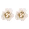 Camellia Flower Imitation Pearl Necklace Romantic Clavicle Chain Necklace  Fashion Jewelry