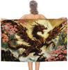 Dragon Microfibre Beach Towel, Quick-Dry Towel for Adults Kids, Absorbent Perfect for Swimmingm,Beach, Pool, Travel Cozy Blanket