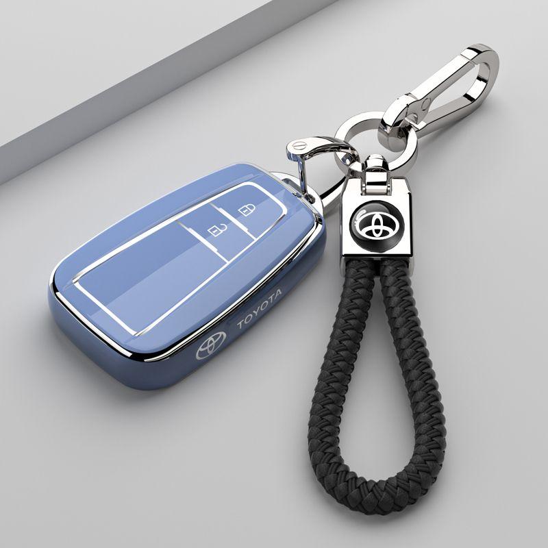 Soft TPU Car Key Cover Case Shell Fob For Toyota Prius Camry Corolla C-HR CHR RAV4 Prado 2018 Protection Keychain Accessories