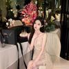 Summer New High Temperament Muse Fan Dress Light Luxury French Banquet Sexy Dress