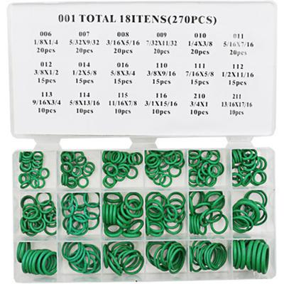 O-shape Seal Ring Set Sealing Element Washer Repairing Kit for Air Conditioner 270PCS/Set