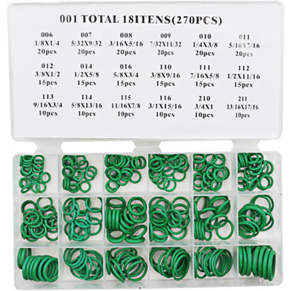 O-shape Seal Ring Set Sealing Element Washer Repairing Kit for Air Conditioner 270PCS/Set