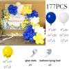 Royal Blue Balloons Kit White Yellow Balloon Garland Arch Birthday Party Gender Reveal Gradaution Home Party Decoration Globos