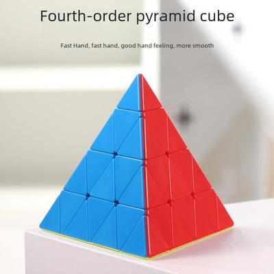 Yisheng 4-lagiges Pyramidendreieck-Speed-Cube-Puzzle für professionelle Wettkämpfe und Kinderspaß.