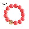 Female Bracelet Beaded Jewelry for Women, Acrylic Big Beads Choker Necklace, Round Stretch Bracelet, Summer Retro Accessory Necklace