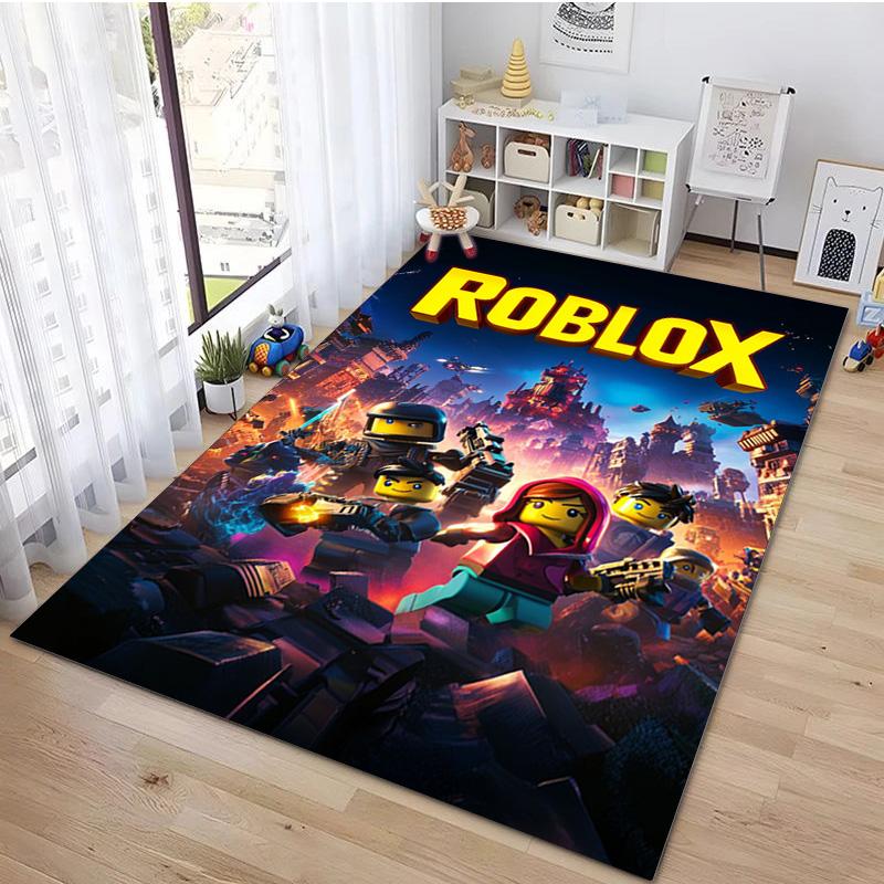 Tappeto per la casa di Roblox Tappeto Decorativo per Ufficio per Soggiorno Camera da Letto Zerbino Tappeto per Pavimento Tappeto per Area Sedia da Computer