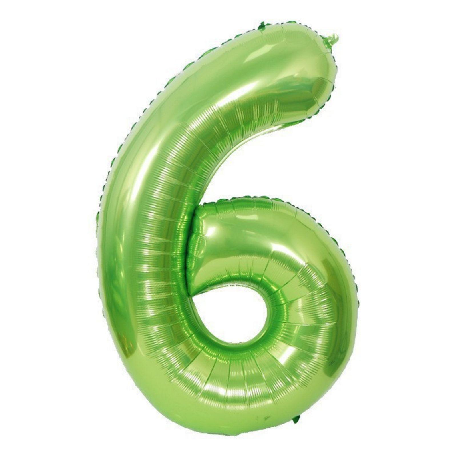 Giant Green Number 0 Foil Balloon 40 Inch Helium Mylar Balloon for Birthday Party Decorations and Events