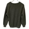 HERMES 16AW Khaki cashmerex mohair V-neck ribbed oversized knit tops 34 grayUsed
