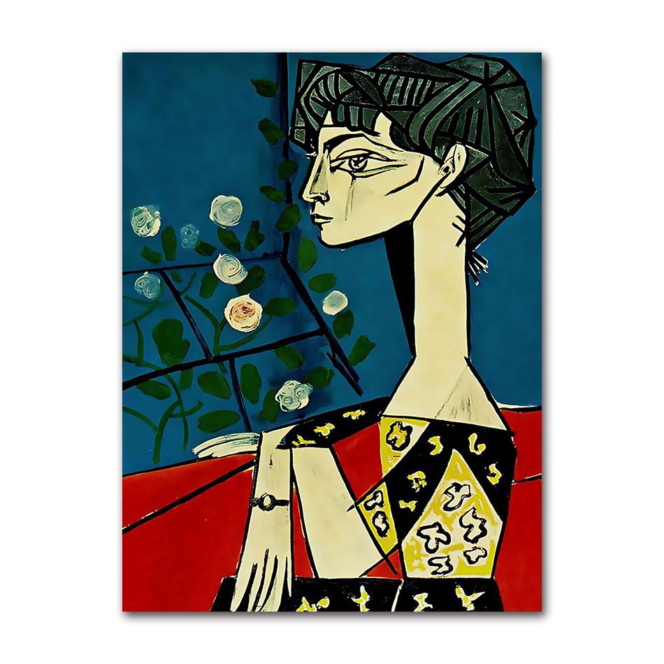 Abstract Figure Line Picasso Canvas Painting Posters and Prints Nordic Wall Art Pictures Home Living Room Murals Decor