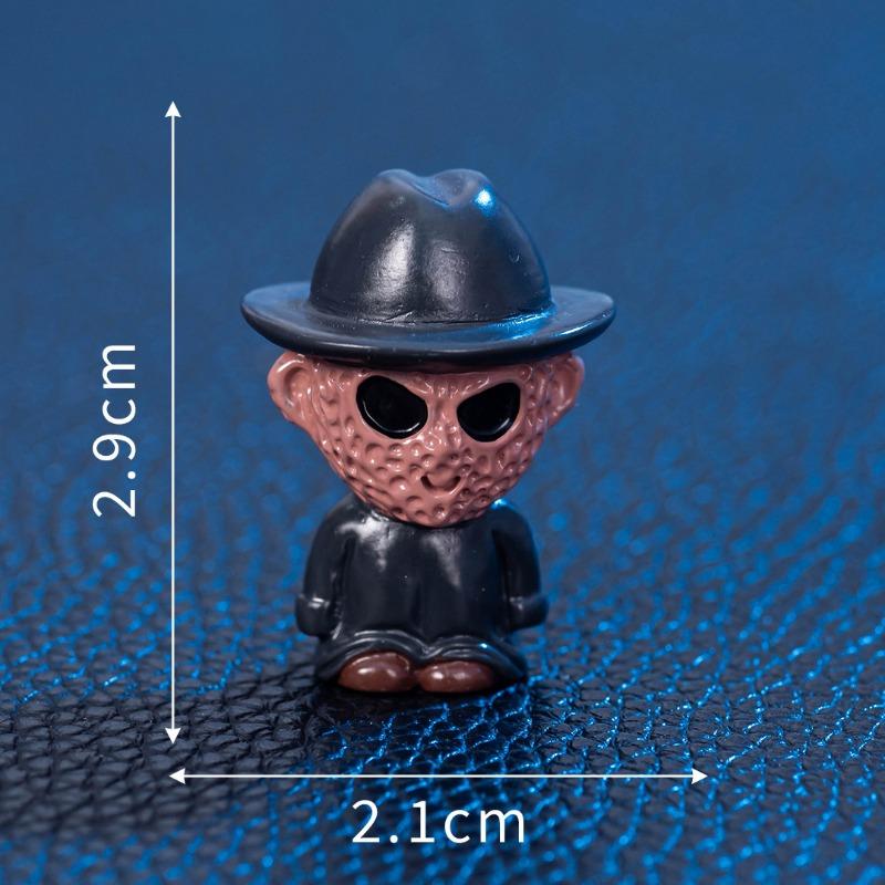 Halloween movie character death jason skeleton man resin crafts horror atmosphere tabletop knickknacks