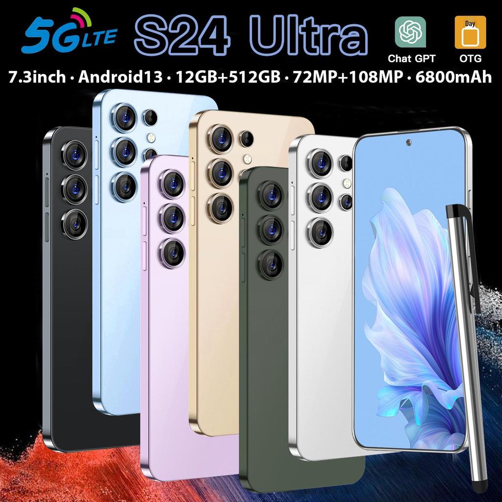 Hot-Selling S24 Ultra Smartphone 6.6\" Large Screen Android