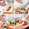 2pcs Covered squeeze silicone oil brush - 2.034 liters. Outdoor barbecue dipping sauce brush, baking-specific oil brush