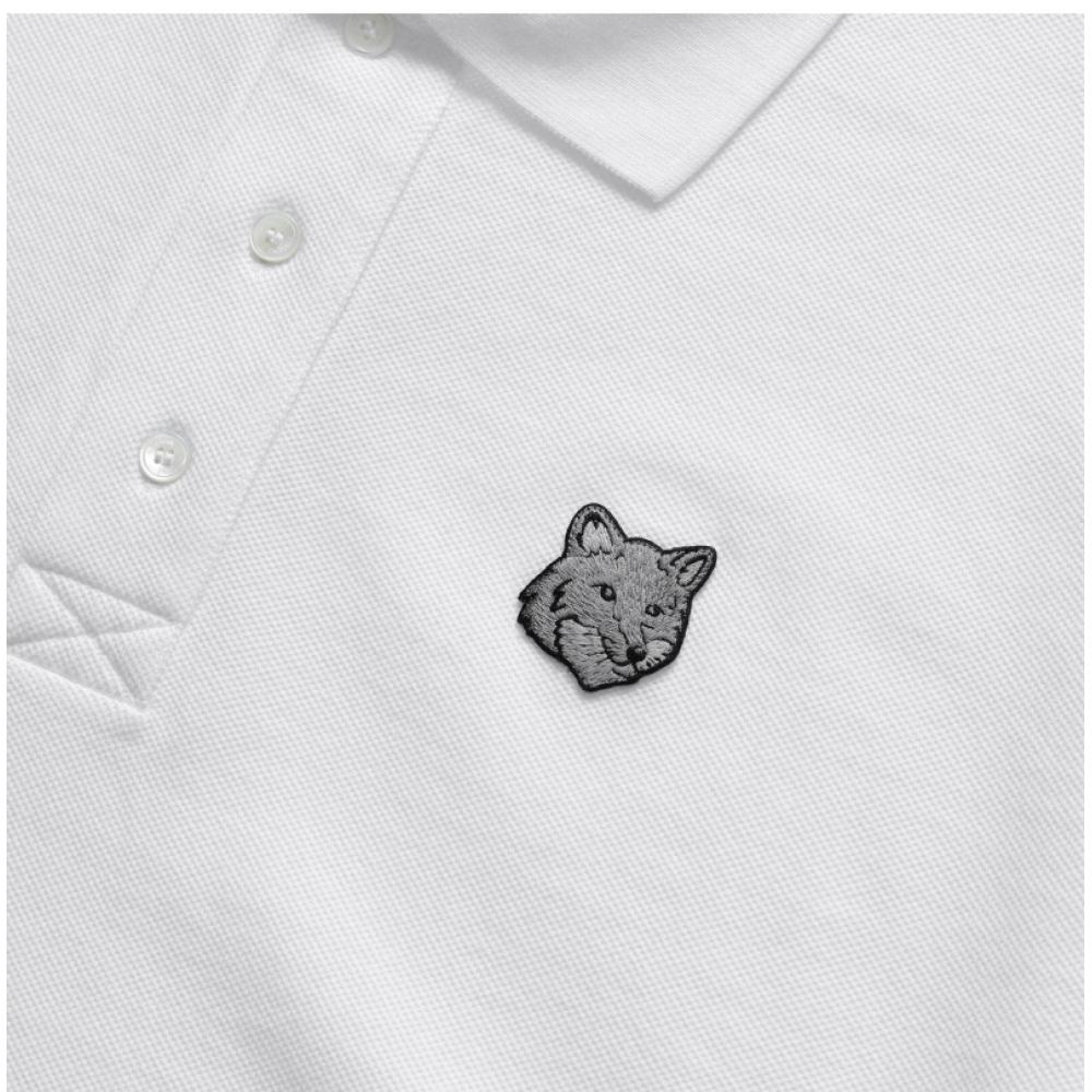 MaiSon KitSune Om00213kj7010 P100 Bold Fox Head Patch Polo Men S Short Sleeve Tee