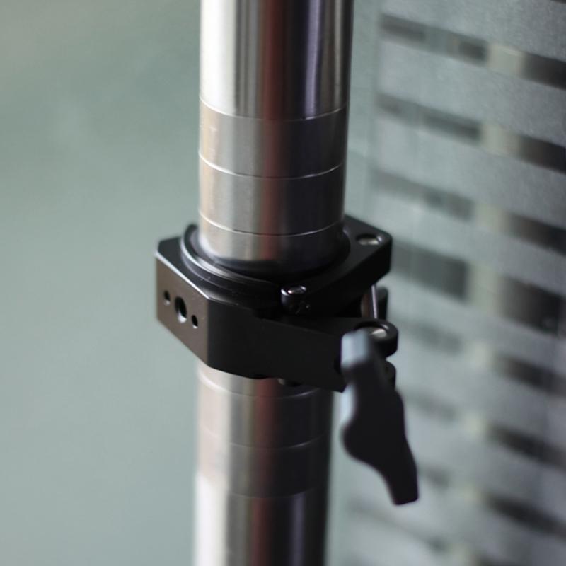 Multifunctional Camera Support Clip Super Clamp with 40mm Arca Type Quick Plate for Monitors, Lights, Action Cameras