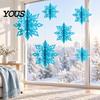 Reusable Paper Snowflakes for Ceilings 6Pcs Christmas Snowflake Hanging Decorations, 3D Iridescent Ornaments, Decorative Winter