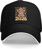 2026 Year Happy New Year Baseball Cap Adjustable Polyester Mesh Trucker Hat for Men Women