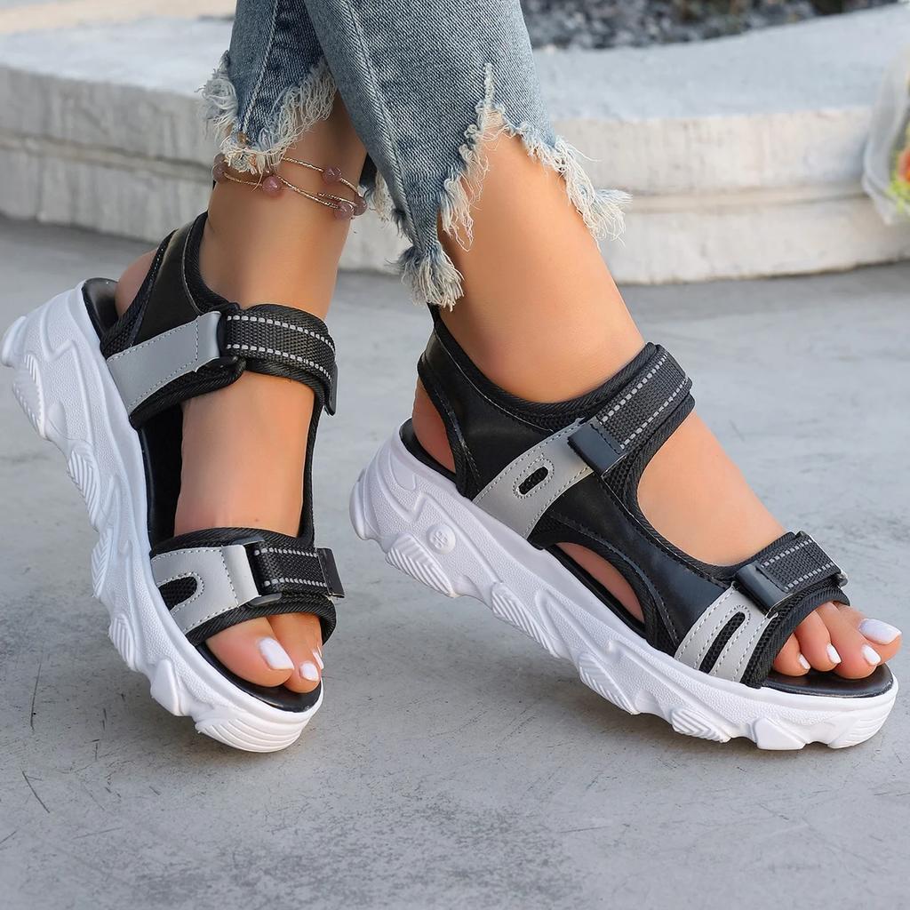 Women Sandals 2025 New Comfortable Sandals Height-enhancing Platform Sandals Non-slip Beach Casual Sports Shoes Women