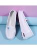 Nurse Shoes Women's Cowhide Autumn and Summer Soft Sole Not Tired Feet Non-slip Medical Special Air Cushion Thick Sole Heightening Work Shoes White