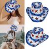 Wide Brimmed Cowboy Hat Julycostume Disco Hat for Party Stage Dancing