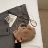 IELGY Ladies Handbag Autumn Winter Fashionable All-Match Cross-Body Plush Bag