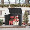 Large Outdoor Resin Storage Shed 36 Cubic Feet Garden Horizontal Storage Box Weather Resistant Extra Capacity