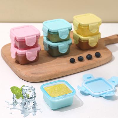 Vorratsbehälter für Lebensmittel, kleine feuchtigkeitsbeständige Kunststoffbehälter, Mini-Aufbewahrungsbox für die Küche mit auslaufsicherem Deckel, Küchenzubehör