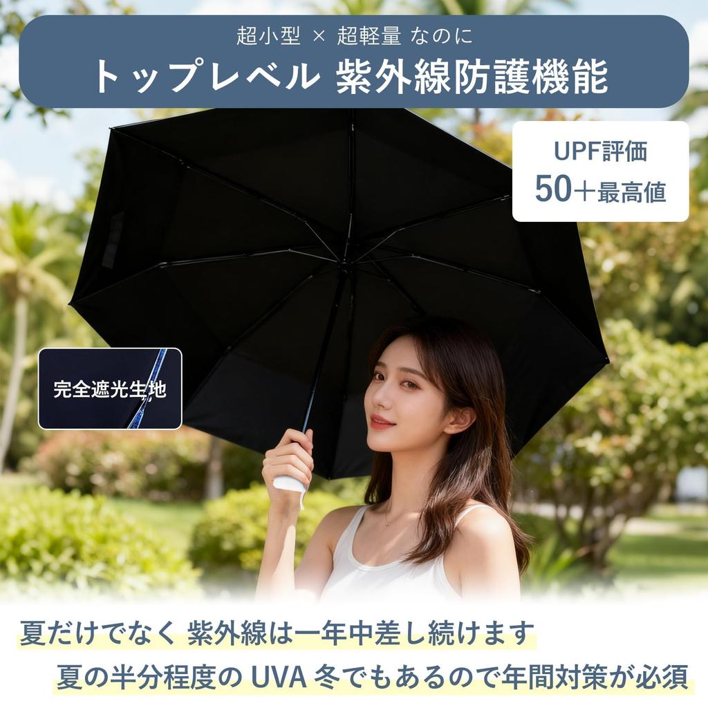 230g Folding UV Heat Compact Storage X 3 X Suitable for Sunny and Rainy 8mm Wide Umbrella Cooling Ideal for and Heatstroke and Unisex JIS