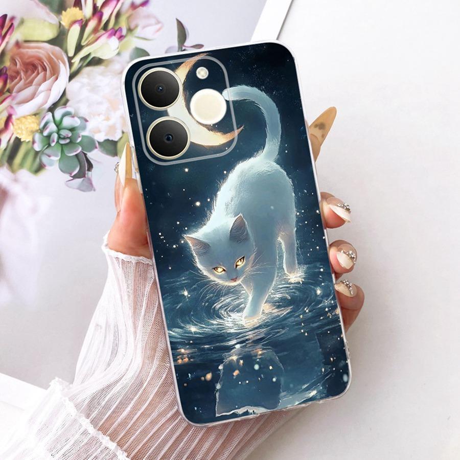 För Realme Note 70 70T Fodral Söt Katt Tecknad Mönster TPU-skydd För Realme Note70T Narzo 80 Lite Mjukt Silikon Fodral