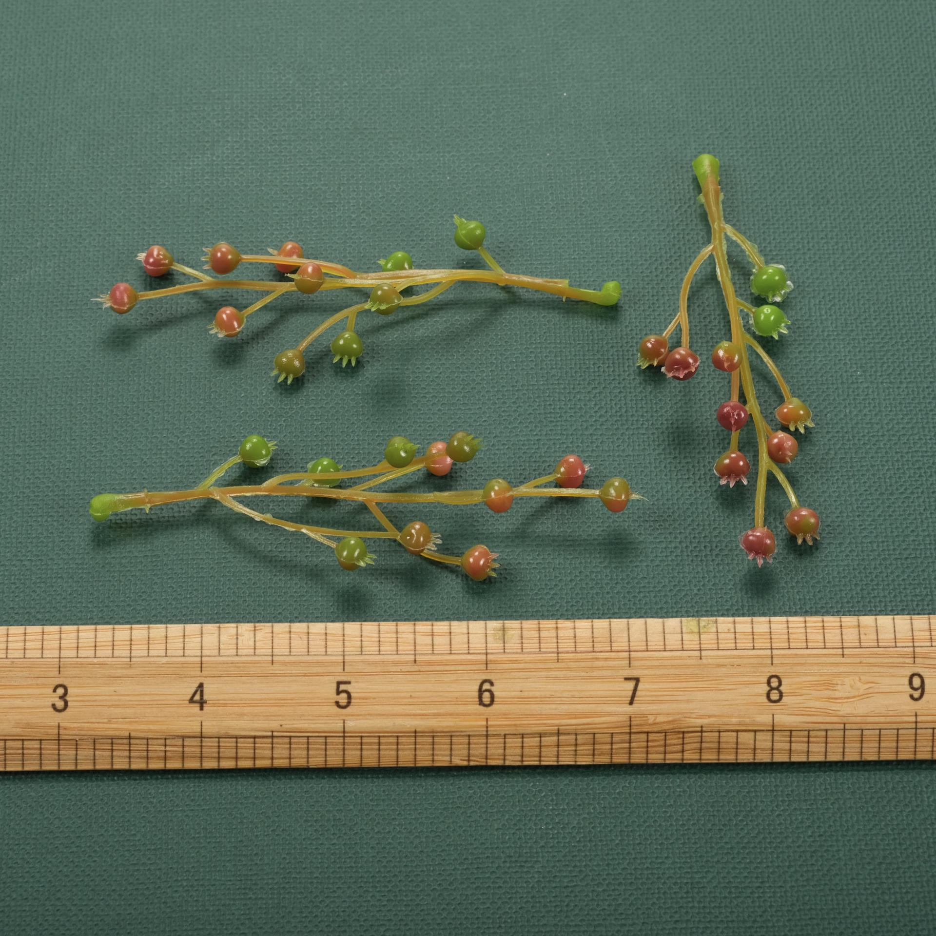 Simulated Green Prickly Fruit Headband for Floral Art and DIY Wreath Decoration