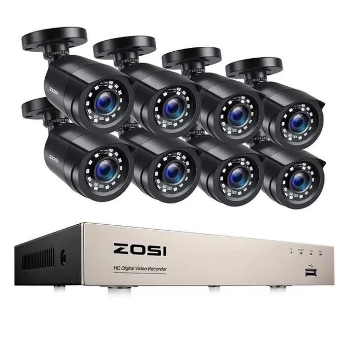 Sistema di telecamere di sicurezza - OEM - 8 telecamere - 1080p - Esterno - Nero