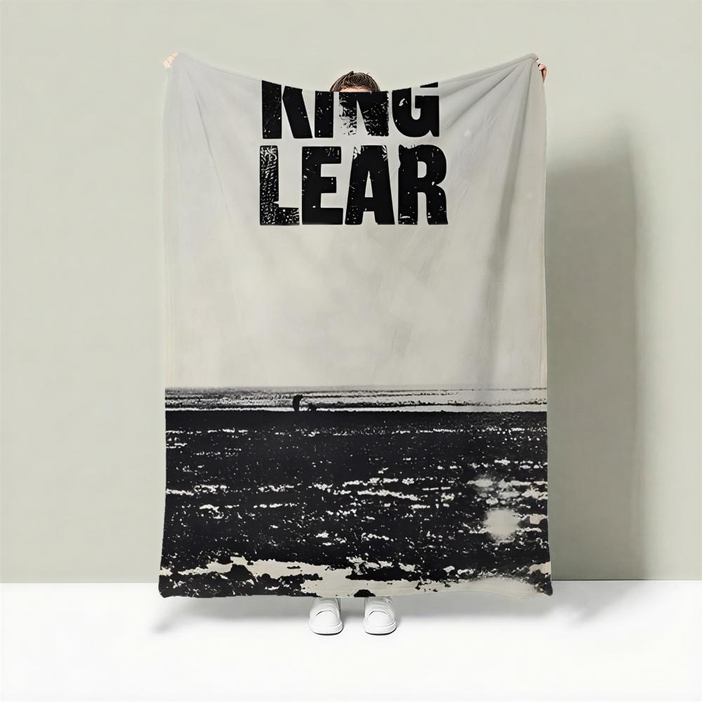 Drama K-King Lear Throw Lightweight 240g Flannel Blanket Soft Skin-friendly for Summer Cooling 75X95CM