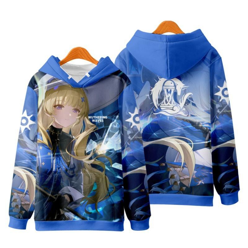 Game Wuthering Waves All Role Playing Hoodie 3D Print Men Women Anime Sweatshirt  Spring Autumn  Hoodies Casual Y2k Tracksuit Coat