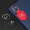 Leather Car Emblem Pendant Keychain Key Ring Accessories For Citroen C3 C5 C5X C4 e-C4 X e-C3 C-Elysee Berlingo C1 C-Crosser C6