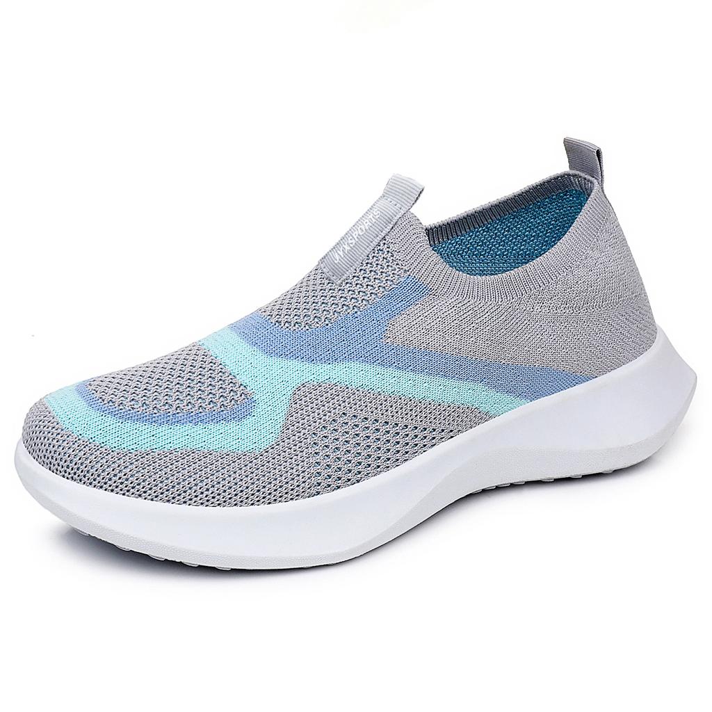 Scarpe Casual Donna Versatili Primavera Scarpe in Rete Traspiranti Fondo Morbido Slip-on per Anziani Scarpe da Mamma Casual Quotidiane Comode Scarpe da Ginnastica Leggere