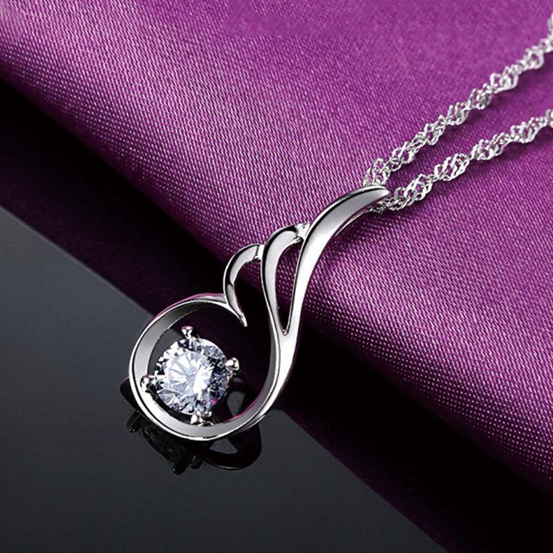Angel Wing Pendant Necklace - Women's Luxury Forest Style Collarbone Chain