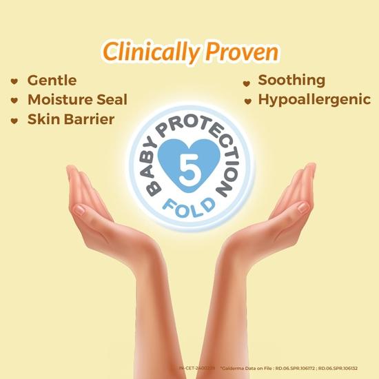 Cetaphil Crème pour bébé, Crème hydratante pour le visage et le corps | Protection avancée | Douce et tendre avec du Calendula biologique 85g