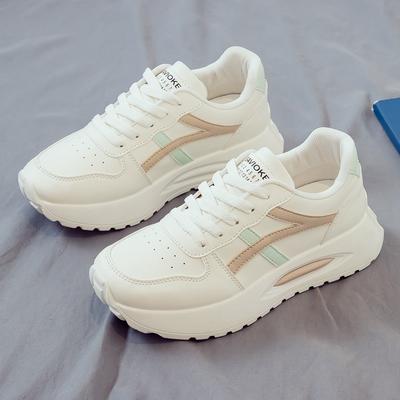 Jesień nowy małe białe buty damskie buty wszechstronne codzienne buty sportowe gruba podeszwa buty wiosna i jesień