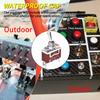 2/4 Stück wasserdichter Marine-Kippschalter, 12 V DC 30 A, robust, 250 V AC 15 A, SPST, 2-polig, Ein-/Aus-Schalter mit wetterfester Kofferraumabdeckung