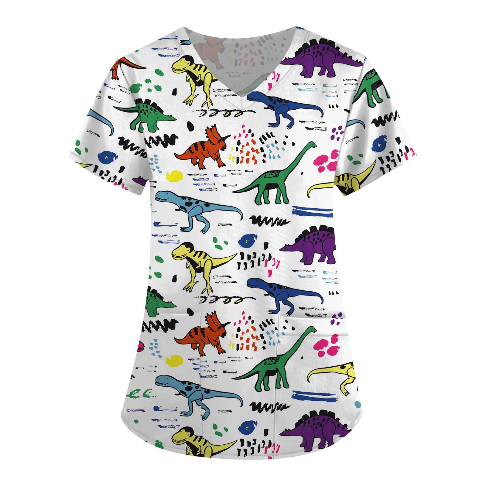 

Женские топы с v-образным вырезом и короткими рукавами с персонализированным принтом, рабочие футболки S жёлтый