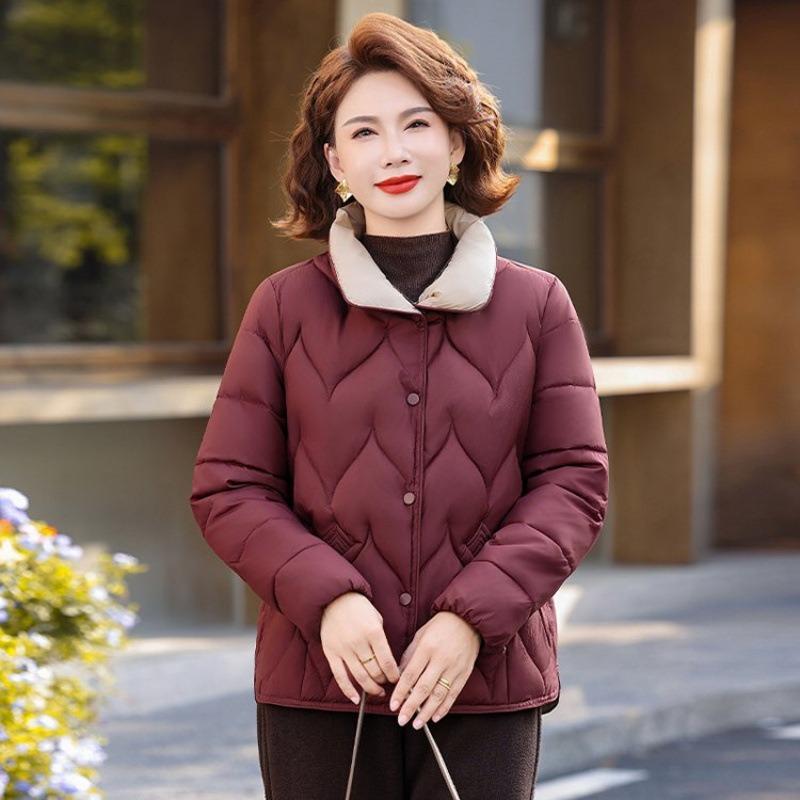 Winter thin cotton coat medium women's new warm casual cotton-padded coat