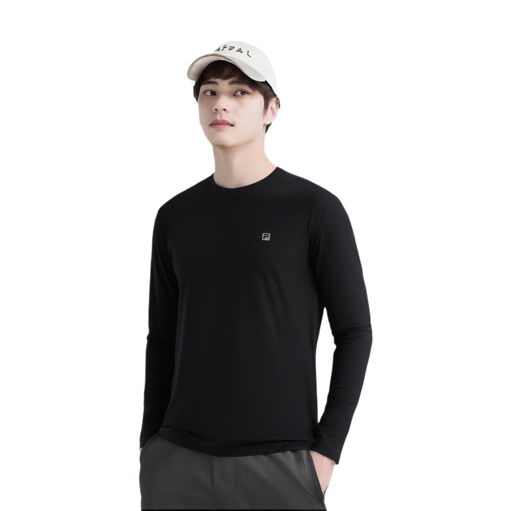 New FILA Fitness T Shirts Men's Pitch Black A11M531202FBK