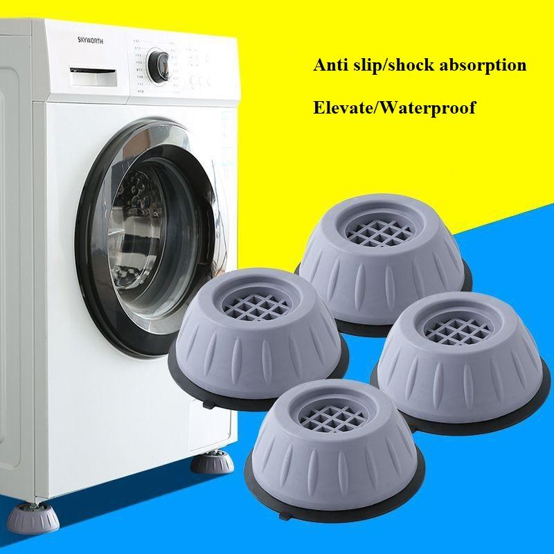 4 Pcs of Shockproof Washing Machine Pads - Anti-slip, Shock-absorbing and Noise-reducing Pads for Washing Machine and Dryer Sup