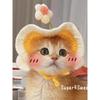Pet Hat Cat Hat Dog Head Cover Headwear Handmade Weaving Decoration