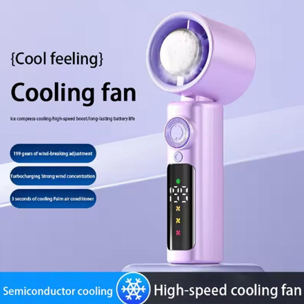 

Полупроводниковое охлаждение Электрический Маленький вентилятор Портативный охлаждающий вентилятор Дом Офис Настольный фиолетовый