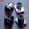 1P 6.35mm Stereo Female Jack Panel Mount TRS 1/4 Inch Female Socket Chassis Microphone MIC Audio Cable Connector Terminal Guitar