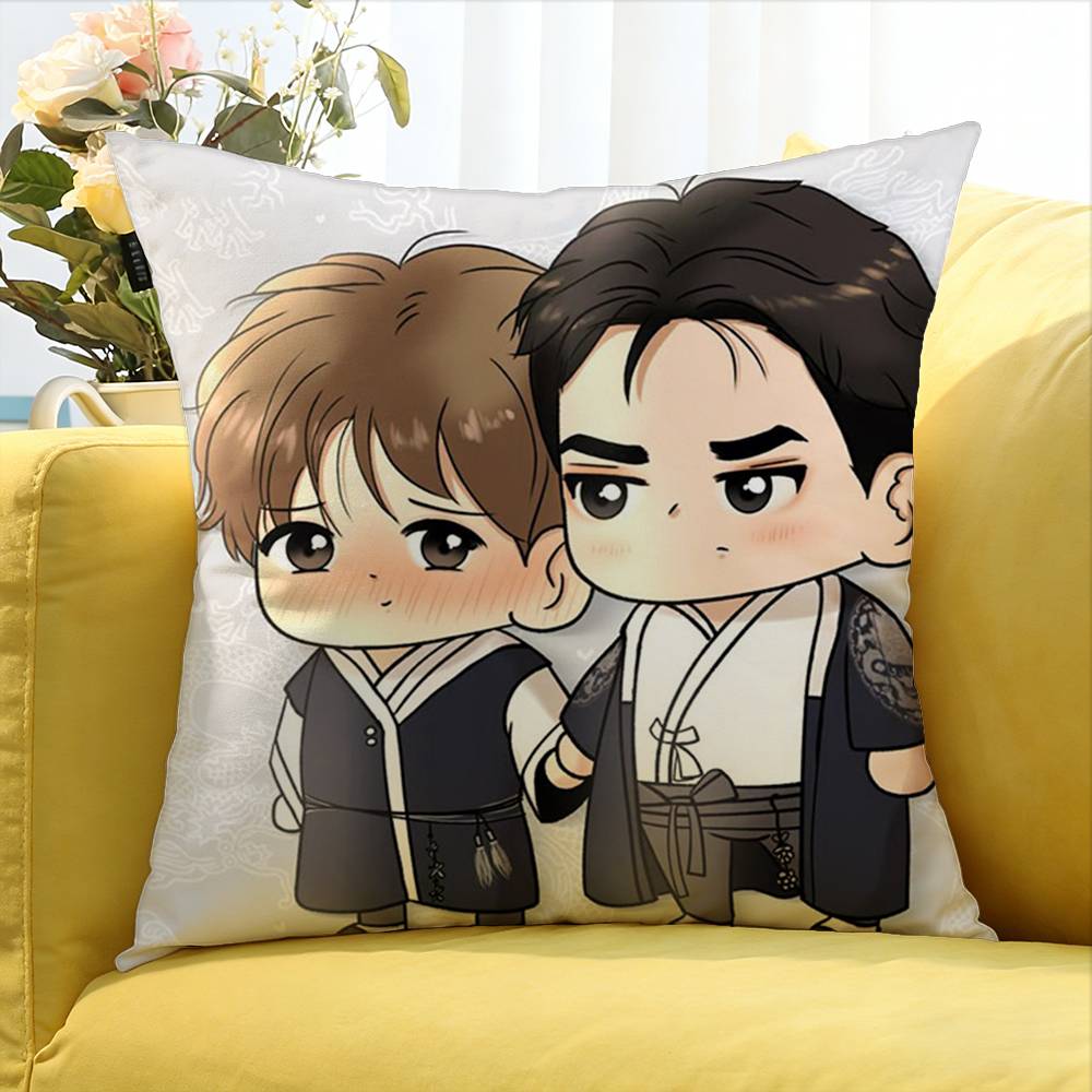 Bl Manhwa Jinx Joo Jaekyung Kim Dan Anime World Various Sizes Square Pillow Case For Car Home Bedchamber Decor