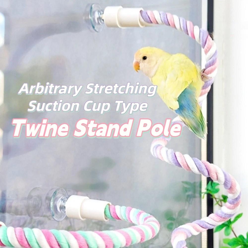 Rutschfester DIY Biegsamer Sitzast für Vögel Bequemer Griff Papageien Sitzstange Käfiganreicherung