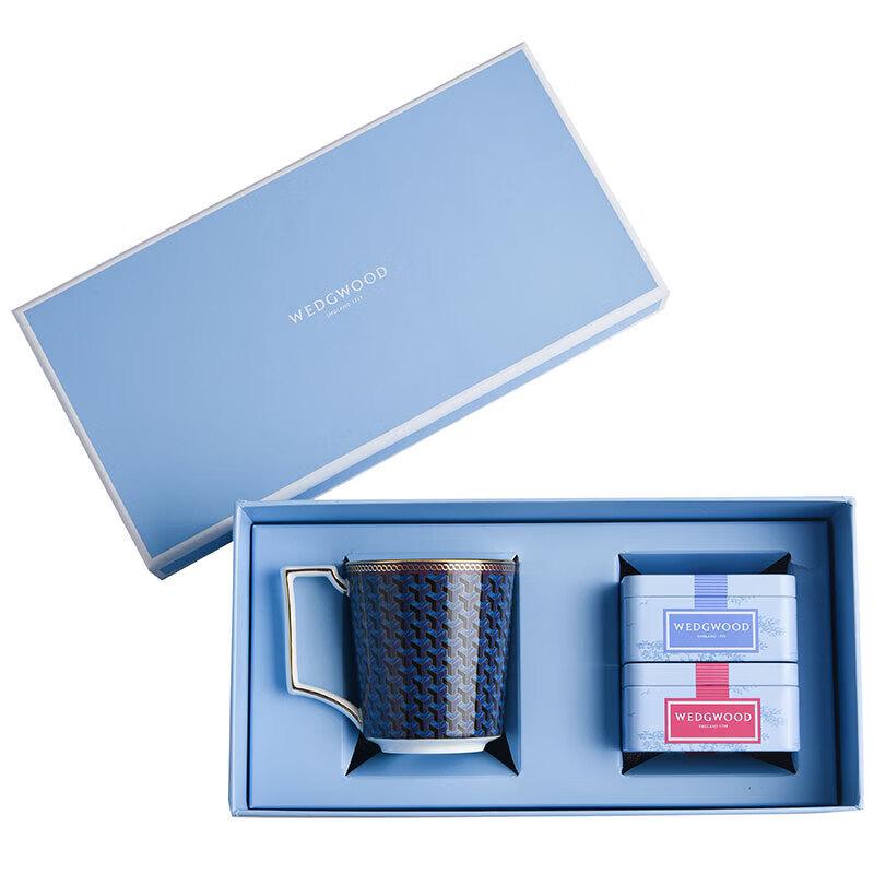 Wedgwood Byzantine Mug & Portable Tea Caddy Gift Set