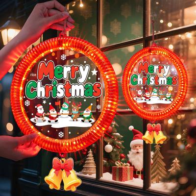 LED Christmas Fairy Lights: Indoor Flashing Ornaments for Festive Window Decoration