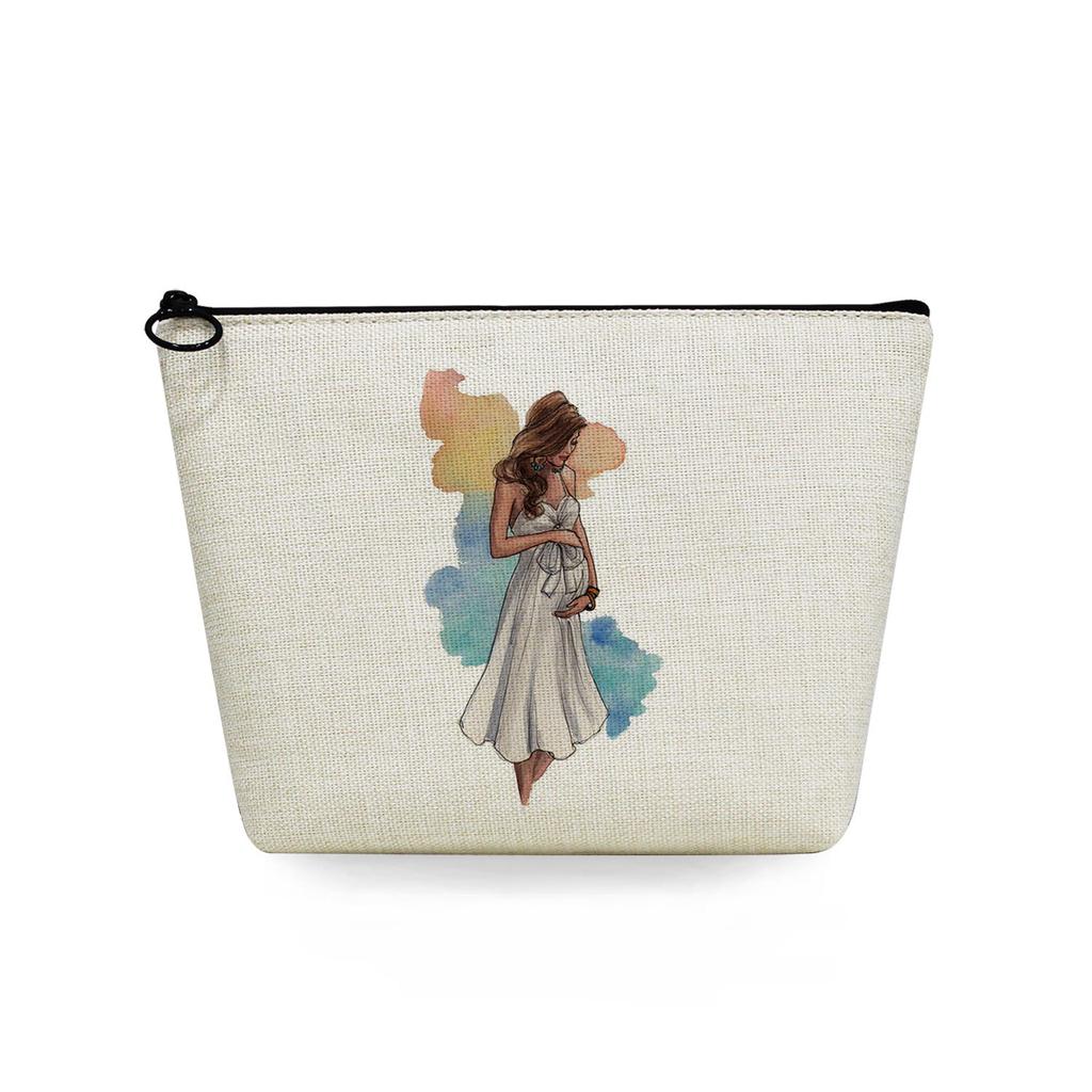 Women Sisters Print Cosmetic Bag Toiletries Organize Travel Storage Case 6726